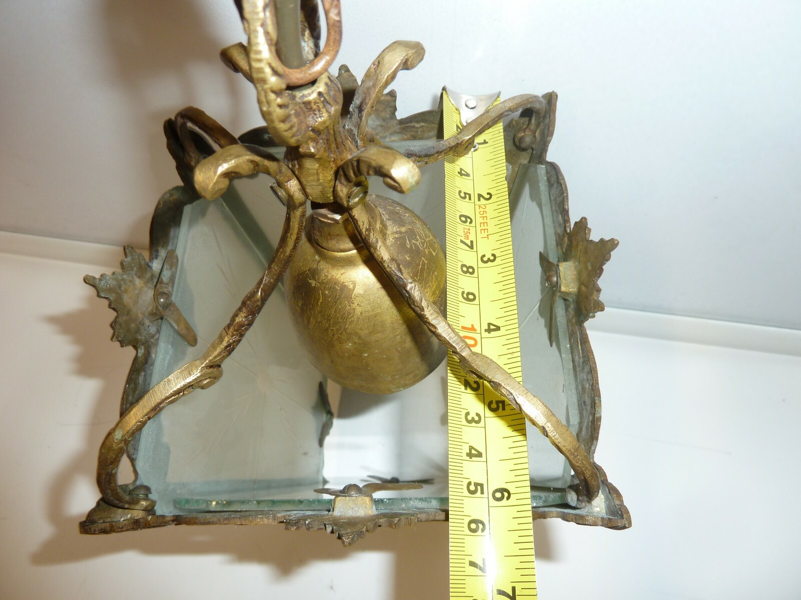 VINTAGE Ottone Vetro Rococò Stile Plafoniera LANTERNA LAMPADA A A A SOSPENSIONE RACCORDI S6 477be8 VINTAGE Ottone Vetro Rococò Stile Plafoniera LANTERNA LAMPADA A A A SOSPENSIONE RACCORDI S6 477be8