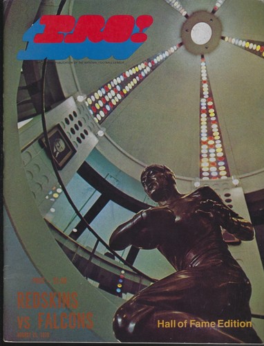 August 1970 Atlanta Falcons @ Washington Redskins Pro Magazine Program