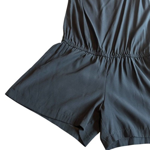 Ramy Brook Black One Shoulder Romper Lulu Silk Shorts Classic Size XS Women's - Picture 4 of 14