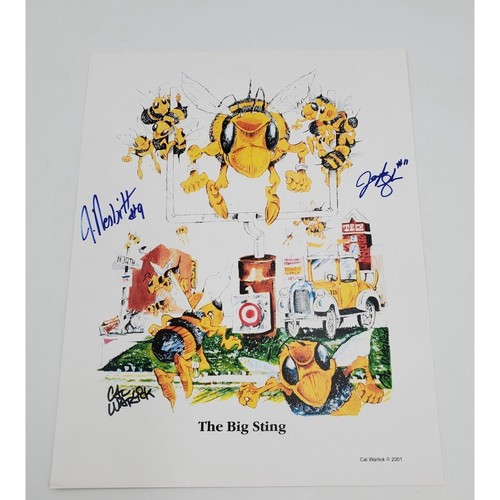 Josh Nesbitt Jaybo Shaw Signed Print 11X14 Georgia Tech Yellow Jackets - Picture 1 of 3
