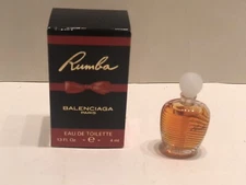 RUMBA by Balenciaga ORIGINAL 0.13 fl.oz/4ml EDT Women's Splash Miniature - RARE!