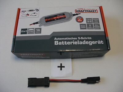 DUCATI Dino Ladegerät 6V/12V + Adapter DDA-Stecker Supersport 2017 Panigale R V