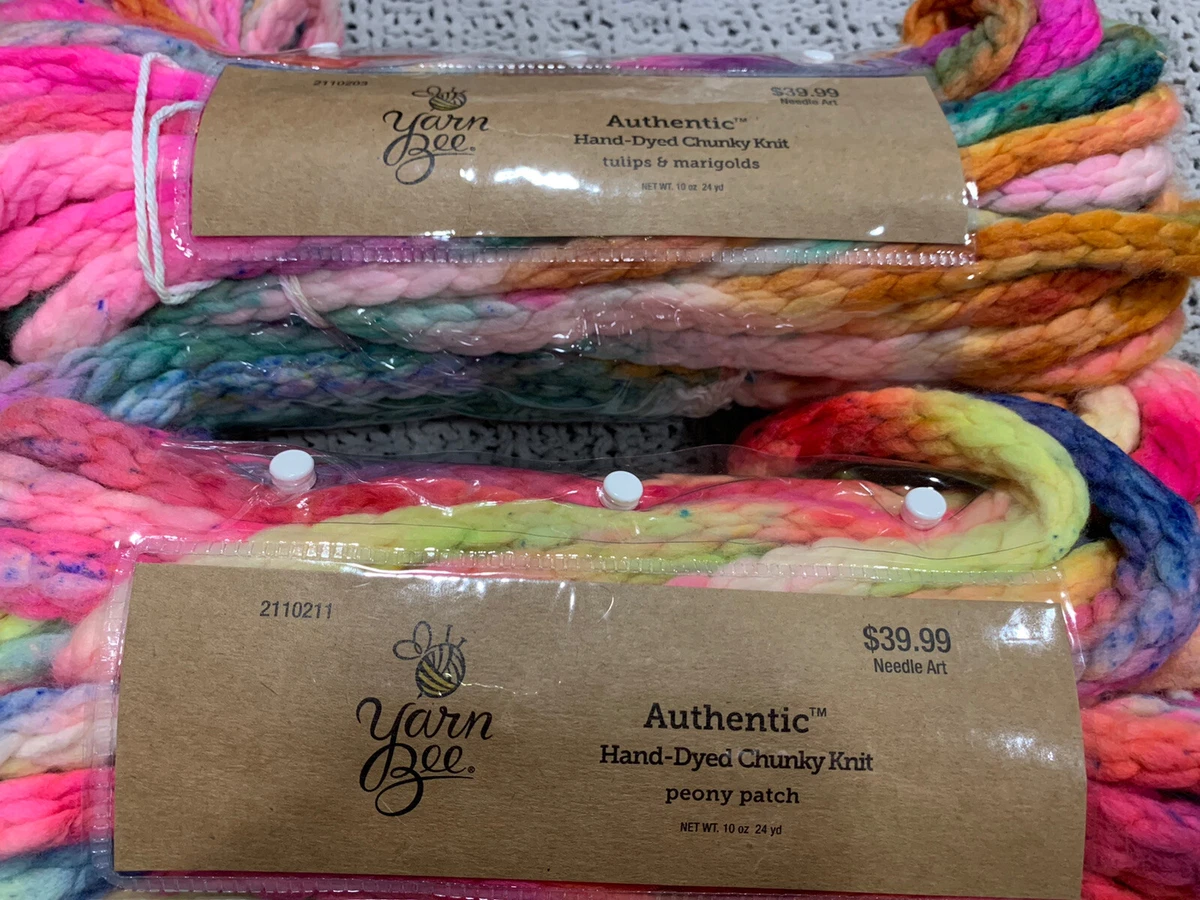 Yarn Bee Authentic HandDyed Chunky Knit Yarn Peony Patch
