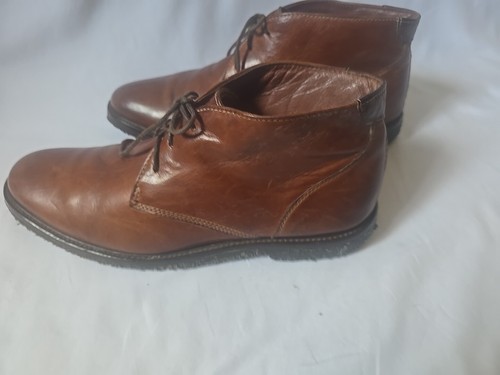 Johnston & Murphy Copeland Boots Mens 9.5M Brown Oiled Full Grain Leather 251870 - Picture 5 of 12