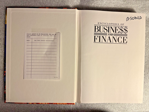 Encyclopedia of Busine$$ (Business) and Finance Hardcover (Ex-Library) - Imagen 4 de 13