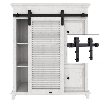 Mini Sliding Barn Door Hardware For Cabinet Tv Stand Kit Mini J
