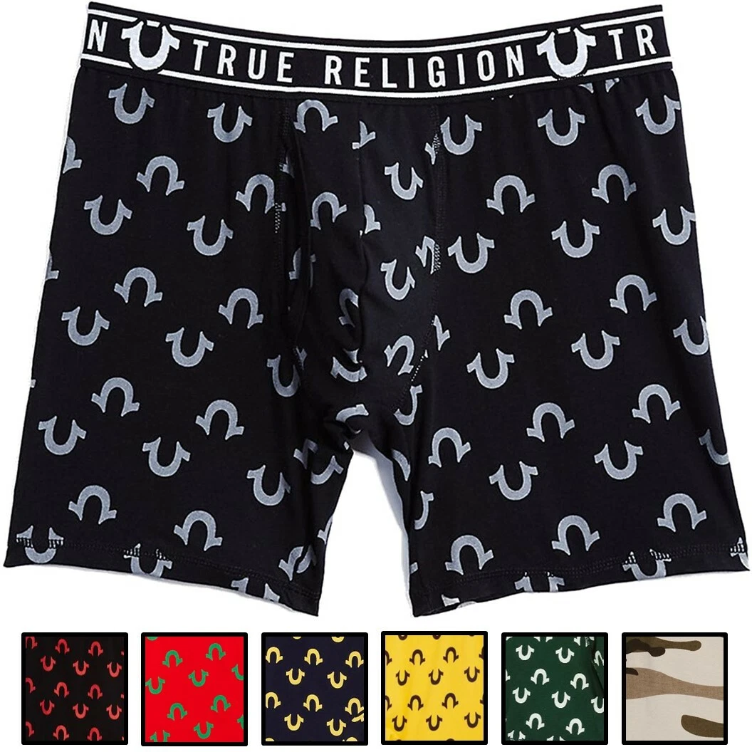 True Religion Men's U Logo Boxer Brief Underwear