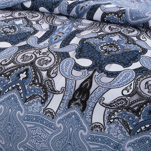 Quilt Duvet Doona Cover Set Queen/King Modern Pattern Printed Mr Cotton H1 - Picture 20 of 29