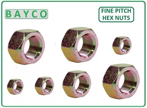 FINE PITCH HEX NUTS ZINC. M8, M10, M12, M14, M16 & M20. 1.00P, 1.25P, 1.50P. - Picture 11 of 11