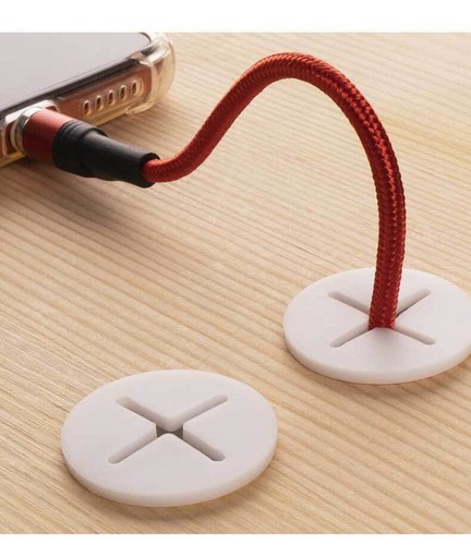 10 PCS Desk Cord Grommet, Flexible Silicone Cable Hole Cover Round Gasket AU - Picture 9 of 14