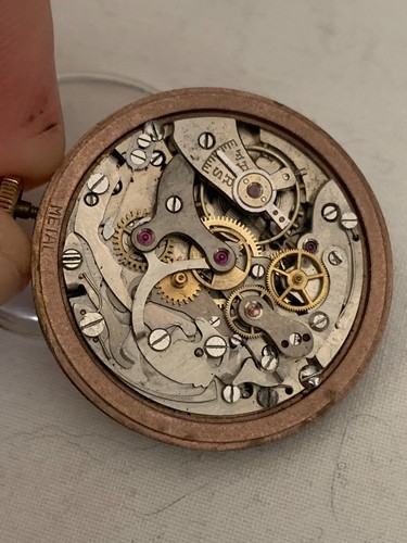 Movimento Fisher Extra cronografo Landeron 48 chrono movement part project - Imagen 4 de 7