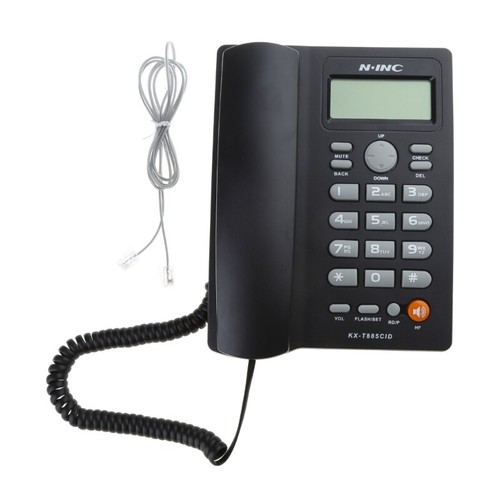 Corded Landline Phones for Home/Hotel/Office Desk Corded Telephone with Display - Zdjęcie 9 z 9