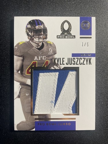 2019 Panini Encased - Kyle Juszczyk #PB-KJ1 Pro Bowl Jumbo Jersey Gold 1/5 - Picture 1 of 2