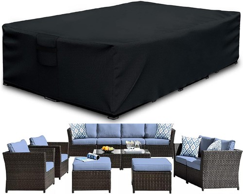 138 Zoll große Terrassenmöbel Garnitur Abdeckung Rechteckig Sofagarnitur Bezüge - Bild 1 von 9