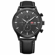 Mens Watch Black White Boys Smart Analogue Watches Gift Present Mini Focus UK 1