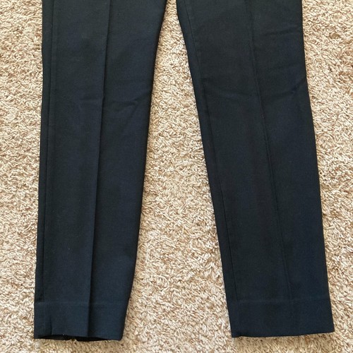 J Crew 365 Cameron Pants Women's 10 Black Trousers Flat Front Mid-Rise Stretch - Picture 5 of 11