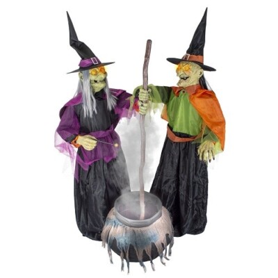 Streitkessel Hexen Animatronic Halloween Requisite innen außen Dekoration