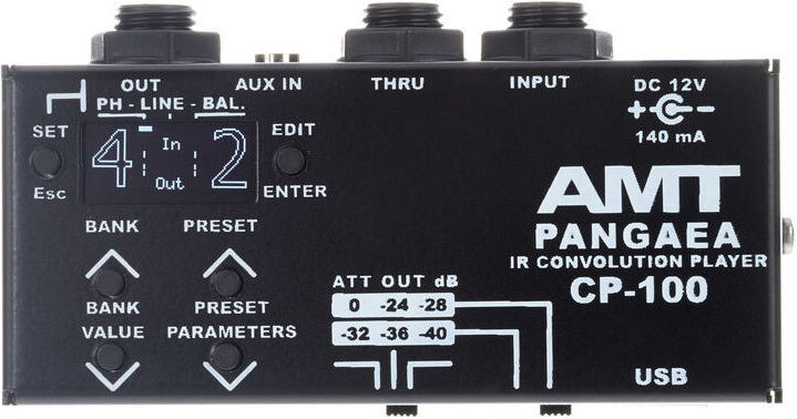 AMT Pangaea CP-100 – compact IR player-cabinet emulator and EQ AMT Pangaea CP-100 – compact IR player-cabinet emulator and EQ