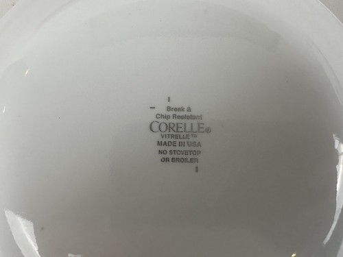 Corelle Teller klassisch rot Café Abendessen USA rote Streifen 10-1/4" Spanbruchfest - Bild 9 von 9