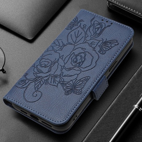 Emboss Rose Leather Card Wallet Bag Stand Case Cover Hot Women For Various Phone - Picture 23 of 24