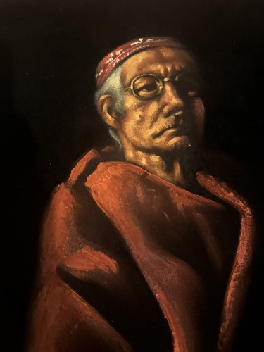 Black velvet Portrait painting Of Religious Figure 33”X 27” - Picture 2 of 3