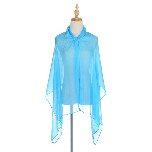 170*70CM Thin Chiffon Scarf Solid Color Long Scarves Beach Sunscreen Shawls Soft - Picture 5 of 31