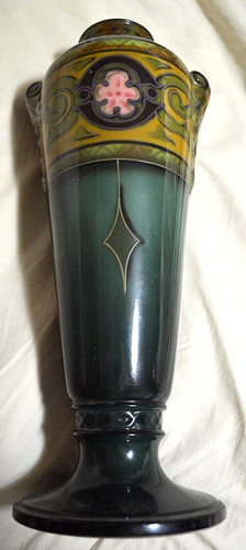 Royal Bonn Art Nouveau 14.5" Tall Vase Antique Germany Franz Anton Mehlem - Picture 5 of 12