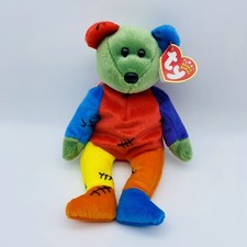Ty Beanie Baby/Babies FRANKENTEDDY Halloween 2002 Frankenstein Stitches Vintage