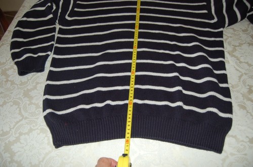 Alcott, Pullover da uomo, Puro Cotone, Blu bianco, come nuovo, tg XL - Foto 10 di 10