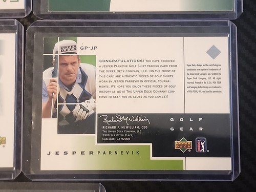 Golf Random 7 Trading Card Lot. Dou, Parnevik, Jobe, Hart, Flesch, Martin, Tidla - Picture 14 of 18