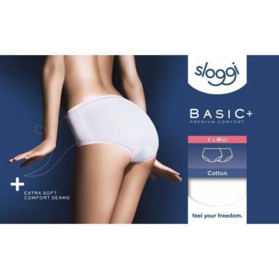 Sloggi Jersey Hüftslip Basic weiß 2er Pack Gr. 40