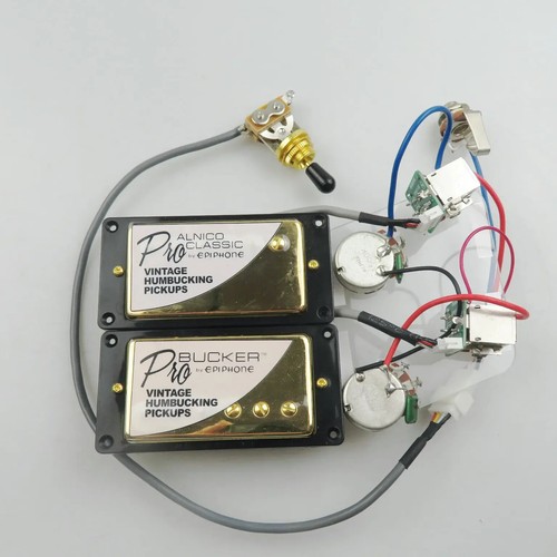 Humbucker Alnico Classic 57 PRO Bucker Guitar Pickups Push Pull Wiring Harness - Picture 19 of 30