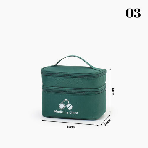 Double-layer Family First Aid Kit Portable Outdoor Storage Bag Travel Pill Case - Picture 23 of 32