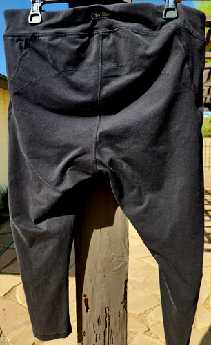 CALVIN KLEIN Performance Stretch Cotton Yoga Fitness Capris in Black XXL 2X - Picture 4 of 5
