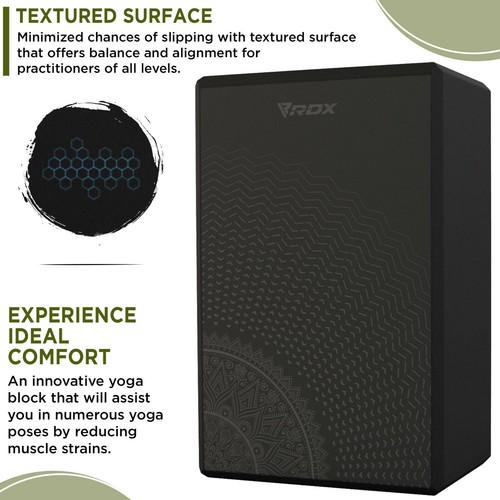 Yoga Block by RDX, Yoga Block Brick, Yoga Brick for Pilates - Picture 39 of 172
