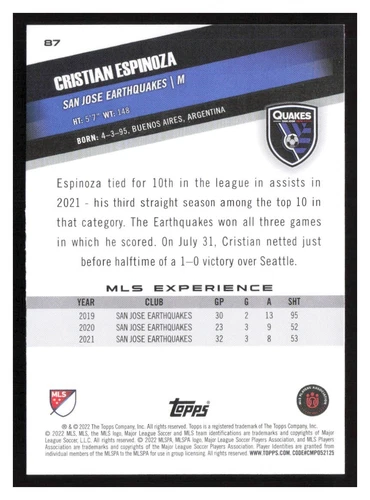 2022 Topps MLS #1-200 Base cards Pick Your Card(s) Complete Your Set - Picture 161 of 347
