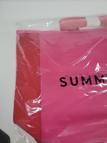 Summersalt Bag Womens Pink Red Beach Tote Lava Hibiscus - Picture 4 of 10