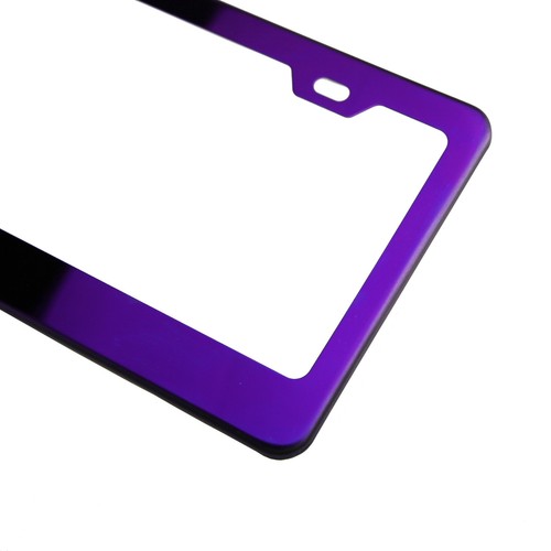 T304 Candy Purple License Plate Frame Stainless Steel Silver Jaguar Laser Etched - Bild 8 von 11