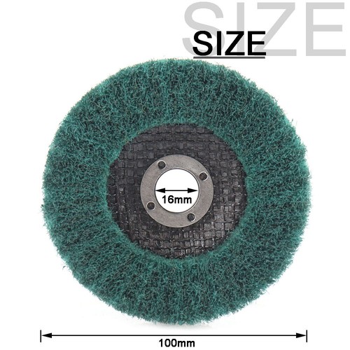 Juego de discos de solapa de nailon de 18 piezas de 100X16 mm para amoladora angular - Imagen 7 de 11