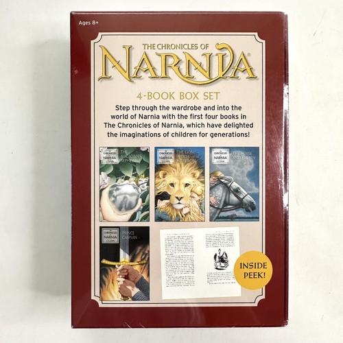 The Chronicles of Narnia Boxed Set of 4 Books C S Lewis NEW NIP SEALED Wardrobe - Picture 4 of 4