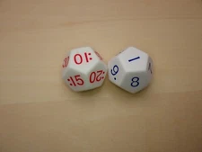 Large Time Dice (PM) Hours Minutes Learn Teach Manipulate - RPG Tool Tabletop