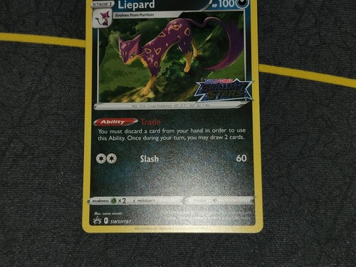 Liepard Holo Brilliant Stars Stamped Prerelease Black Star Promo SWSH187 LP - Bild 4 von 11