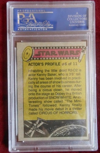 Star Wars 1977: Solo & Chewie Prepare to Leave Luke Red Card 91 PSA Grade MINT 9 - Picture 2 of 2