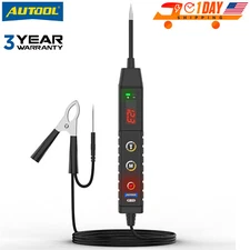 9V-30V DC Car Electrical System Voltage Test Tool Circuit Tester W/ Lamp 2 Probe