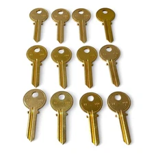 Lot of 12 Y1 YALE Key Blanks  / Brass / Made in USA  by ILCO