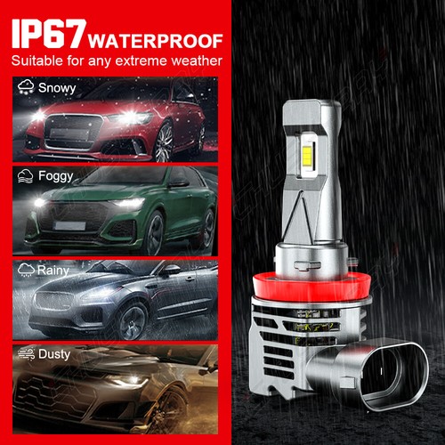 For Nissan Rogue 2014-2020 6000K LED Headlight Hi/Lo Beam Fog Light 6x Bulbs Kit - Picture 9 of 15