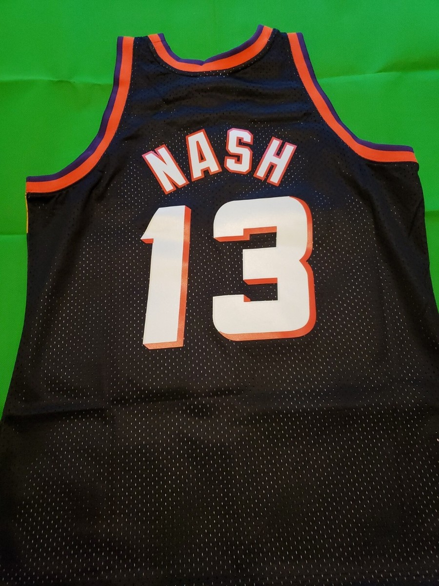 NEW NBA MITCHELL NESS PHOENIX SUNS JERSEY #13 STEVE NASH HARDWOOD