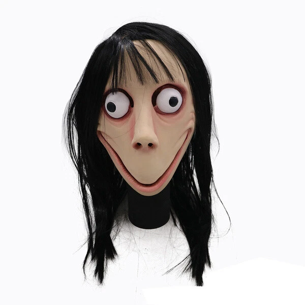 Halloween Mask Scary Momo Clown Bloody Zombie Masks Melting Face Latex Cosplay - Image 4 of 4