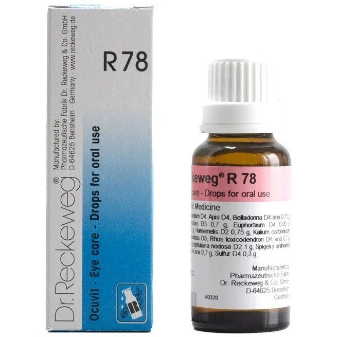 1xDr. Reckeweg R78 Eye Drop 22ml | Eye Irritation, Redness &