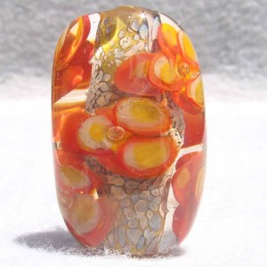 BLOSSOMANIA-2-Handmade-Art-Glass-Focal-Bead-Flaming-Fools-Lampwork-Art-Glass